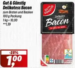 Simmel Gut &Günstig Delikatess Bacon Angebot