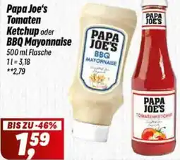 Simmel Papa Joe's Tomaten Ketchup oder BBQ Mayonnaise Angebot