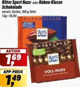 Simmel Ritter Sport Nuss- oder Kakao-Klasse Schokolade Angebot