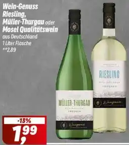 Simmel Wein-Genuss Riesling, Müller-Thurgau oder Mosel Qualitätswein Angebot