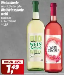 Simmel Weinschorle oder Bio Weinschorle weiß Angebot