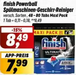 Simmel finish Powerball Spülmaschinen-Geschirr-Reiniger Angebot