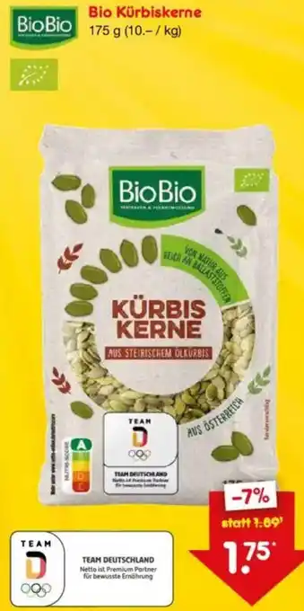Netto Marken-Discount Bio Kürbiskerne Angebot