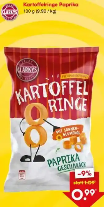 Netto Marken-Discount CLARKYS Kartoffelringe Paprika Angebot