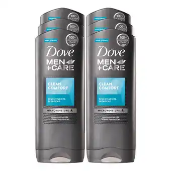 Netto Marken-Discount Dove Dusche Clean Comfort 400 ml, 6er Pack Angebot