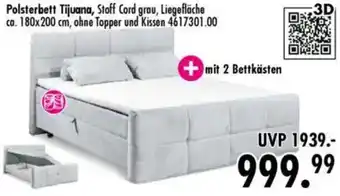 Möbel Boss Polsterbett Tijuana Angebot