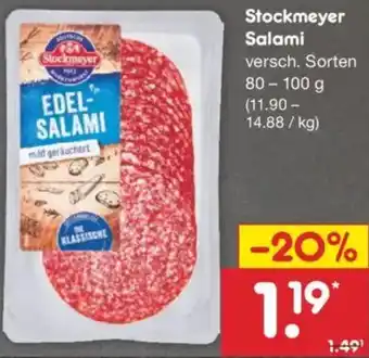 Netto Marken-Discount Stockmeyer Salami Angebot