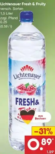 Netto Marken-Discount Lichtenauer Fresh & Fruity Angebot