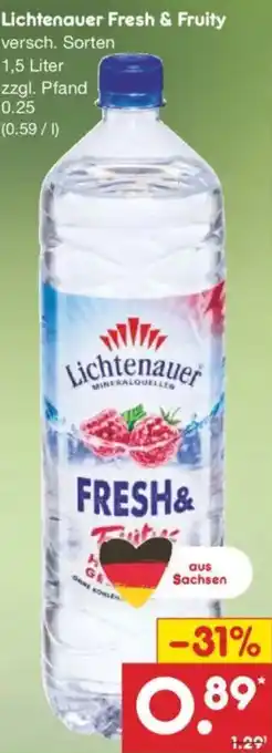 Netto Marken-Discount Lichtenauer Fresh & Fruity Angebot