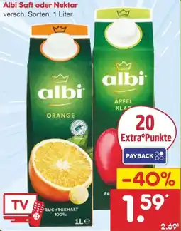 Netto Marken-Discount Albi Saft oder Nektar Angebot