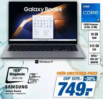 Expert SAMSUNG Galaxy Book4 Angebot