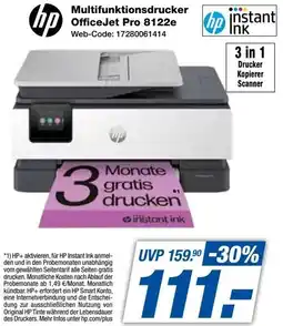 Expert hp Multifunktionsdrucker OfficeJet Pro 8122e Angebot