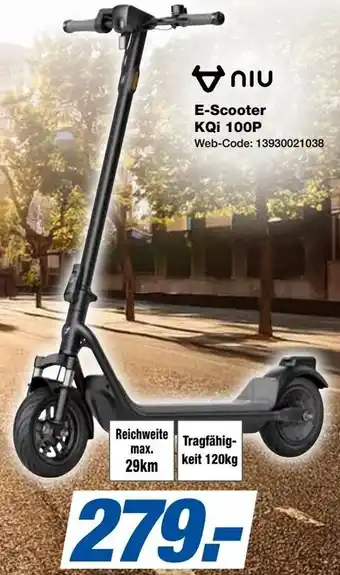 Expert Niu E-Scooter KQi 100P Angebot