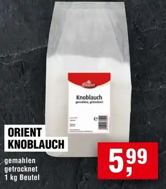 Handelshof ORIENT KNOBLAUCH Angebot