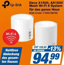 Expert tp-link Deco X1500, AX1500 Mesh Wi-Fi 6 System für das ganze Haus Angebot