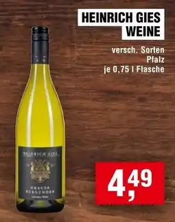 Handelshof HEINRICH GIES WEINE Angebot