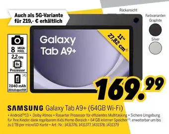 MEDIMAX Samsung galaxy tab a9+ (64gb wi-fi) Angebot