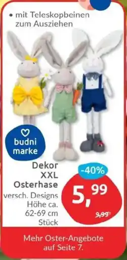 Budni Dekor XXL Osterhase Angebot