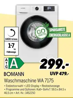 MEDIMAX Bomann waschmaschine wa 7175 Angebot