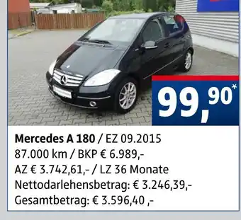 AUTO plus Mercedes a 180 Angebot