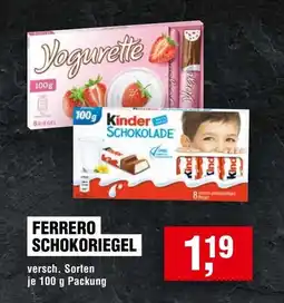 Handelshof FERRERO SCHOKORIEGEL Angebot