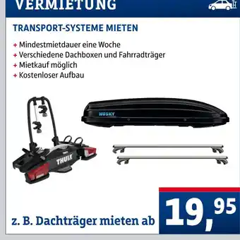 AUTO plus Husky oder thule transport-systeme mieten Angebot