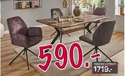 Kabs Polsterwelt Tisch mit 4 stühlen Angebot