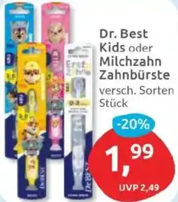 Budni Dr. Best Kids oder Milchzahn Zahnbürste Angebot