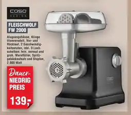 Handelshof CASO DESIGN FLEISCHWOLF FW 2000 Angebot