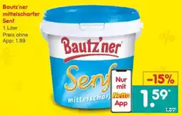 Netto Marken-Discount Bautz'ner mittelscharfer Senf Angebot