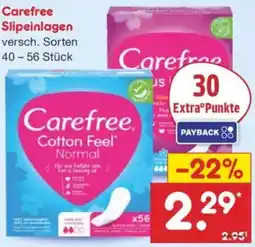 Netto Marken-Discount Carefree Slipeinlagen Angebot