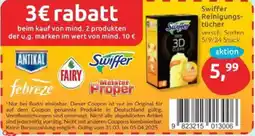 Budni Swiffer Reinigungstücher Angebot