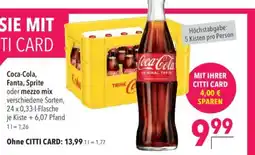 CITTI Markt Coca-Cola, Fanta, Sprite oder mezzo mix Angebot