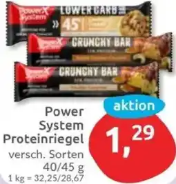 Budni Power System Proteinriegel Angebot