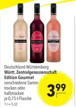 CITTI Markt Württ. Zentralgenossenschaft Edition Gourmet Angebot