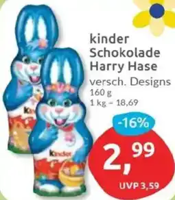 Budni kinder Schokolade Harry Hase Angebot