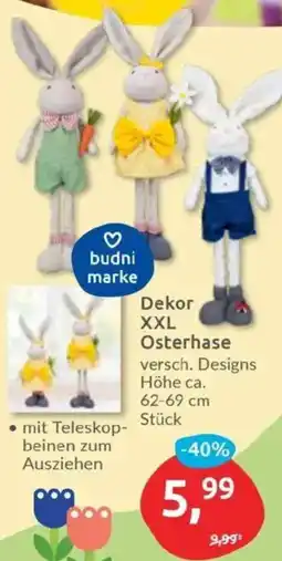 Budni Dekor XXL Osterhase Angebot