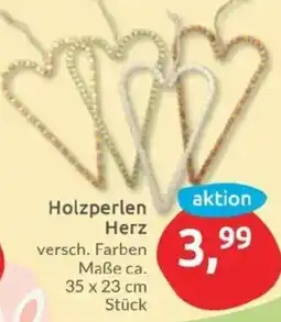 Budni Holzperlen Herz Angebot