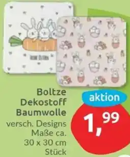 Budni Boltze Dekostoff Baumwolle Angebot