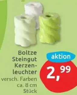 Budni Boltze Steingut Kerzenleuchter Angebot