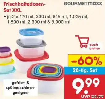 Netto Marken-Discount GOURMETmaxx Frischhaltedosen Set XXL Angebot