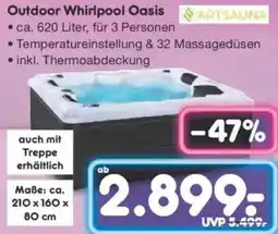 Netto Marken-Discount ARTSAUNA Outdoor Whirlpool Oasis Angebot