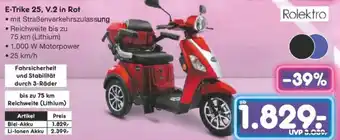 Netto Marken-Discount Rolektro E-Trike 25, V.2 in Rot Angebot