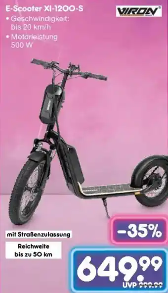 Netto Marken-Discount VIRON E-Scooter XI-1200-S Angebot