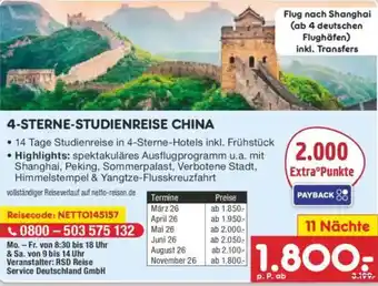 Netto Marken-Discount 4-sterne-studienreise china Angebot