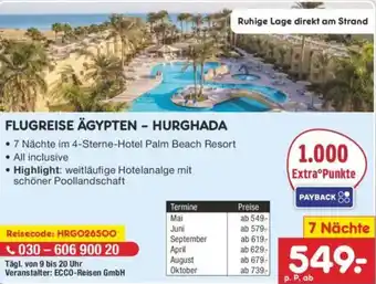 Netto Marken-Discount Flugreise ägypten - hurghada Angebot
