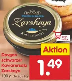 Netto Marken-Discount Dovgan schwarzer Kaviarersatz Zarskaya Angebot