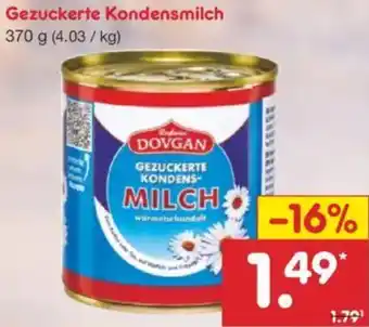 Netto Marken-Discount DOVGAN Gezuckerte Kondensmilch Angebot