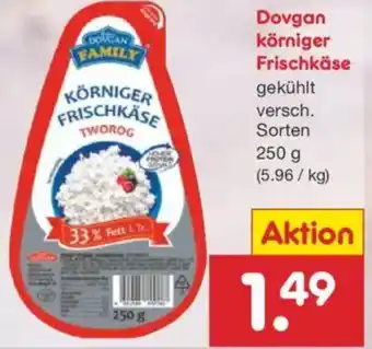 Netto Marken-Discount Dovgan körniger Frischkäse Angebot