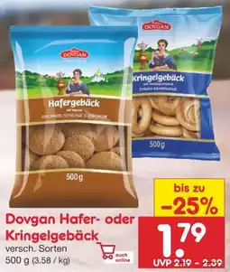 Netto Marken-Discount Dovgan Hafer- oder Kringelgebäck Angebot